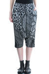 African Anima design pleated saharouel pants  - 