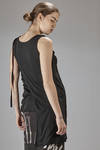 long and asymmetric top in cotton, triacetate and polyester jersey with a dry touch - YOHJI YAMAMOTO 