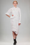 doubled dress in cotton poplin and stretch cotton jersey - YOHJI YAMAMOTO 