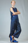 hip length top in polyester satin with star print - MARIA CALDERARA 