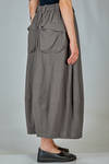 wide skirt-trousers in textured cotton canvas and internal parts in rayon and linen - MOYURU 