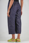 jeans ampio in denim di cotone e lino - AEQUAMENTE 