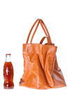 shopper bag of medium dimensions in cowhide opaque nappa leather - ZILLA 