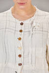 hip-length jacket/shirt in tubular gauze made of cotton and viscose knit - ARCHIVIO J. M. RIBOT 