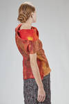 asymmetrical rectangle sweater in merino wool and silk nuno-felt - AGOSTINA ZWILLING 