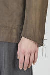 giacca a uomo, lunga e morbida, in sallia di lana lavata e fodera in tela di viscosa - ARCHIVIO J. M. RIBOT 