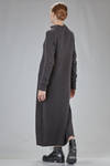 long dress in mélange knit of cashmere, silk, and polyester - BOBOUTIC 