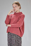 wide hip-length sweater in cashmere knit - F-CASHMERE by FISSORE 