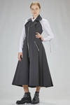 jumpsuit dress in heavy polyester stretch rib - NOIR KEI NINOMIYA 