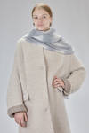 long and large rectangle scarf in cashmere gauze with scattered polka dots - SUZUSAN 
