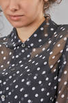 light shirt in polyester georgette with little polka dot - COMME des GARÇONS - COMME des GARÇONS 