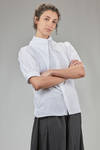 poplin cotton shirt with short sleeves - NOIR KEI NINOMIYA 