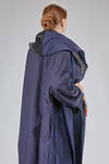 wide overcoat with doubled parts in washed linen gauze and washed cotton satin - DANIELA GREGIS 