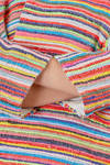 caban lavorato a stuoia in cotone e lino multicolor e taffetas di seta - DANIELA GREGIS 