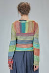short cardigan in multicolor linen and cotton - DANIELA GREGIS 