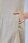 abito longuette, sfiancato, in maglia di lino, cotone, seta e  cachemire - BOBOUTIC 