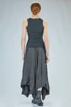 tank top corsage-like in stretch polyamide, silk and elastan froissé - MARC LE BIHAN 