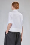 short and flared shirt in cotton paper - MELITTA BAUMEISTER 
