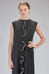 longuette dress in polyester, rayon and elastan jersey with grafic curl - MELITTA BAUMEISTER 
