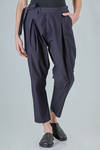 pantalone ampio in fresco cotone tecnico giapponese - IMjiT 