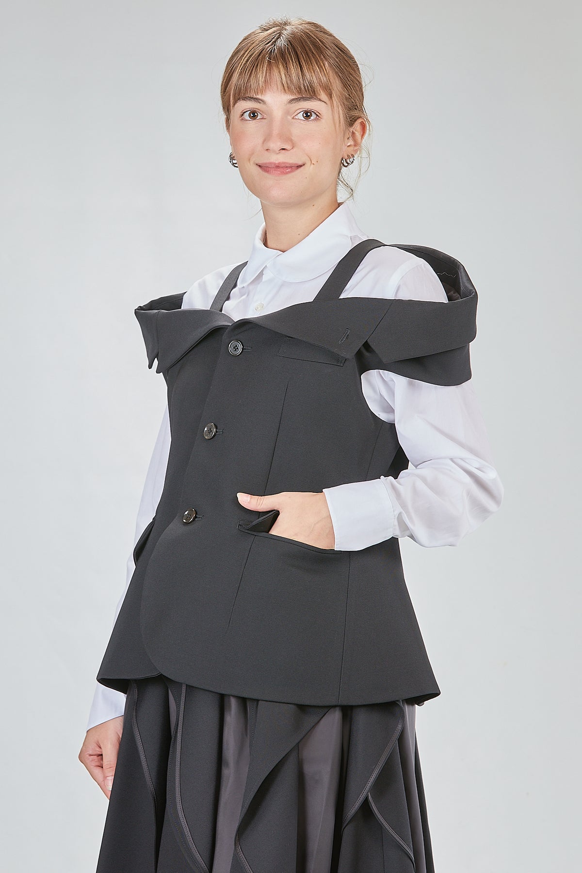 Ivo Milan Radical Fashion - gilet - NOIR KEI NINOMIYA