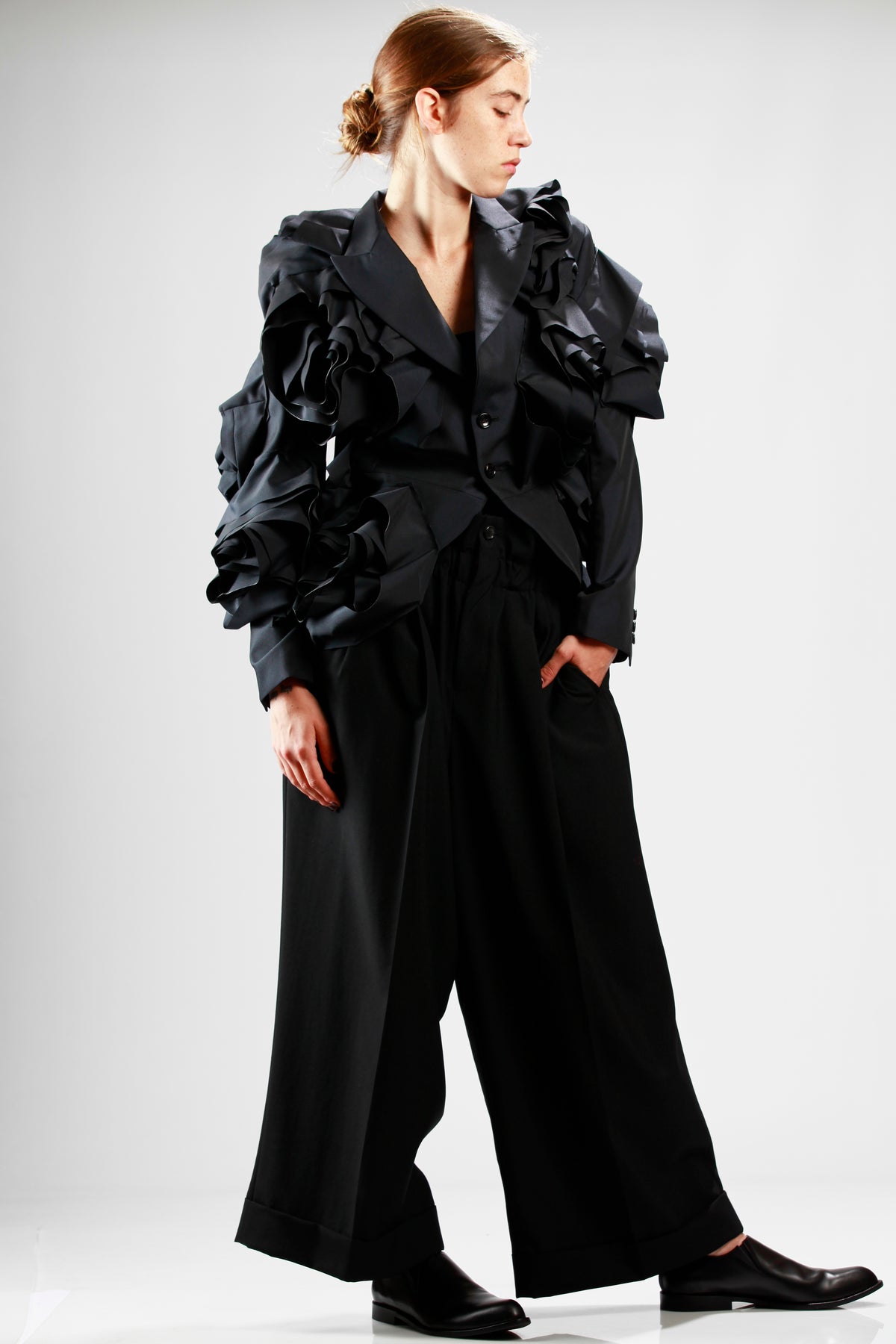 Polyester tropical morning coat