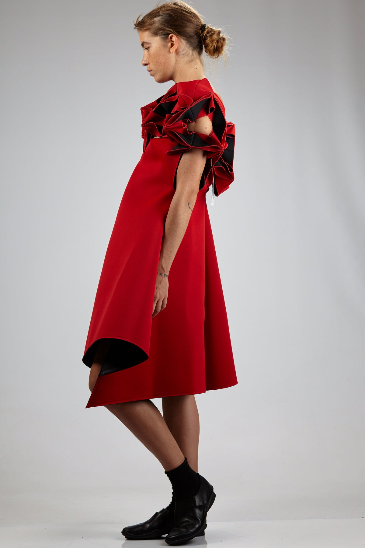 Abito 'sculpture' in neoprene di nylon