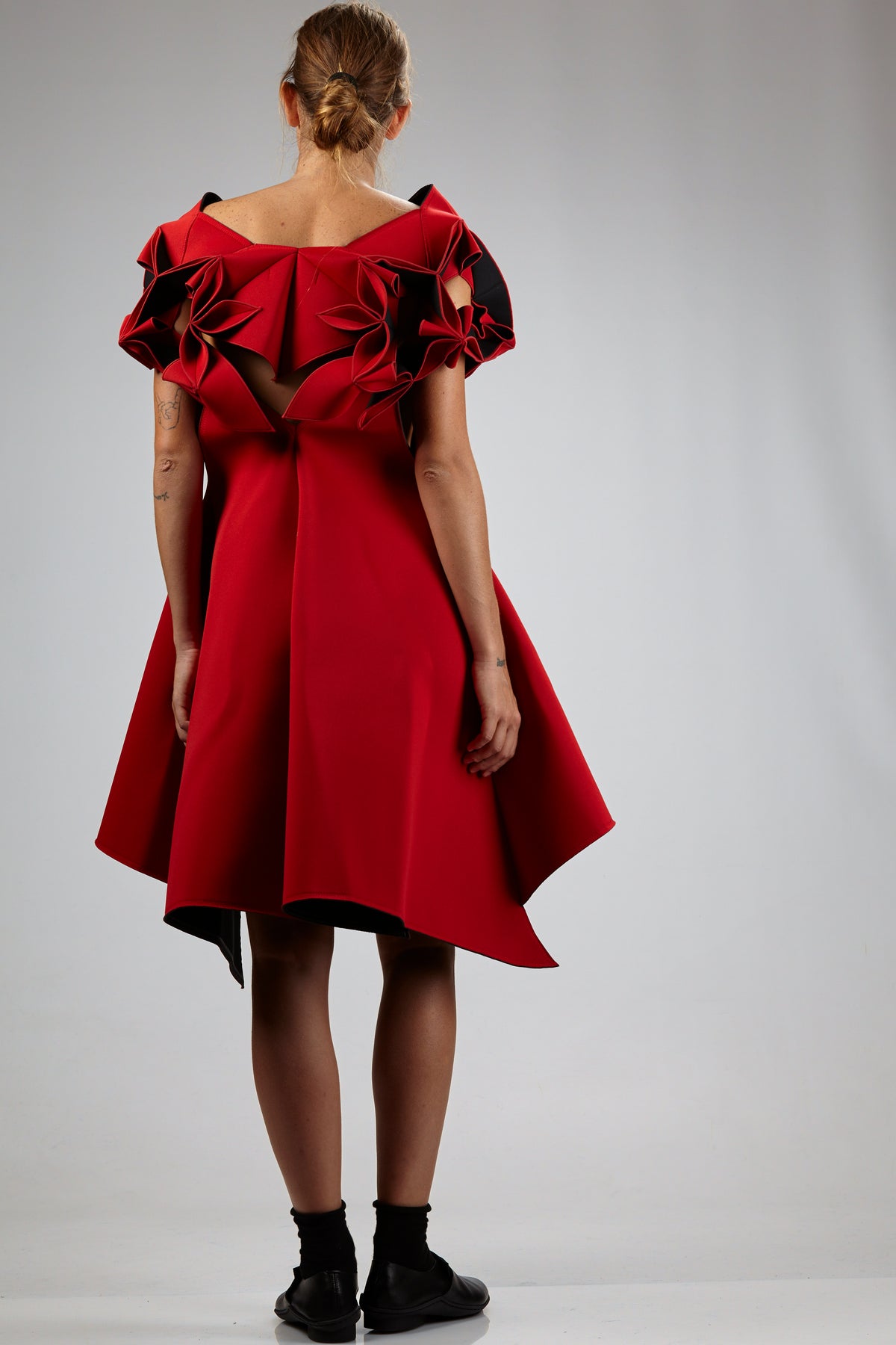 Abito 'sculpture' in neoprene di nylon