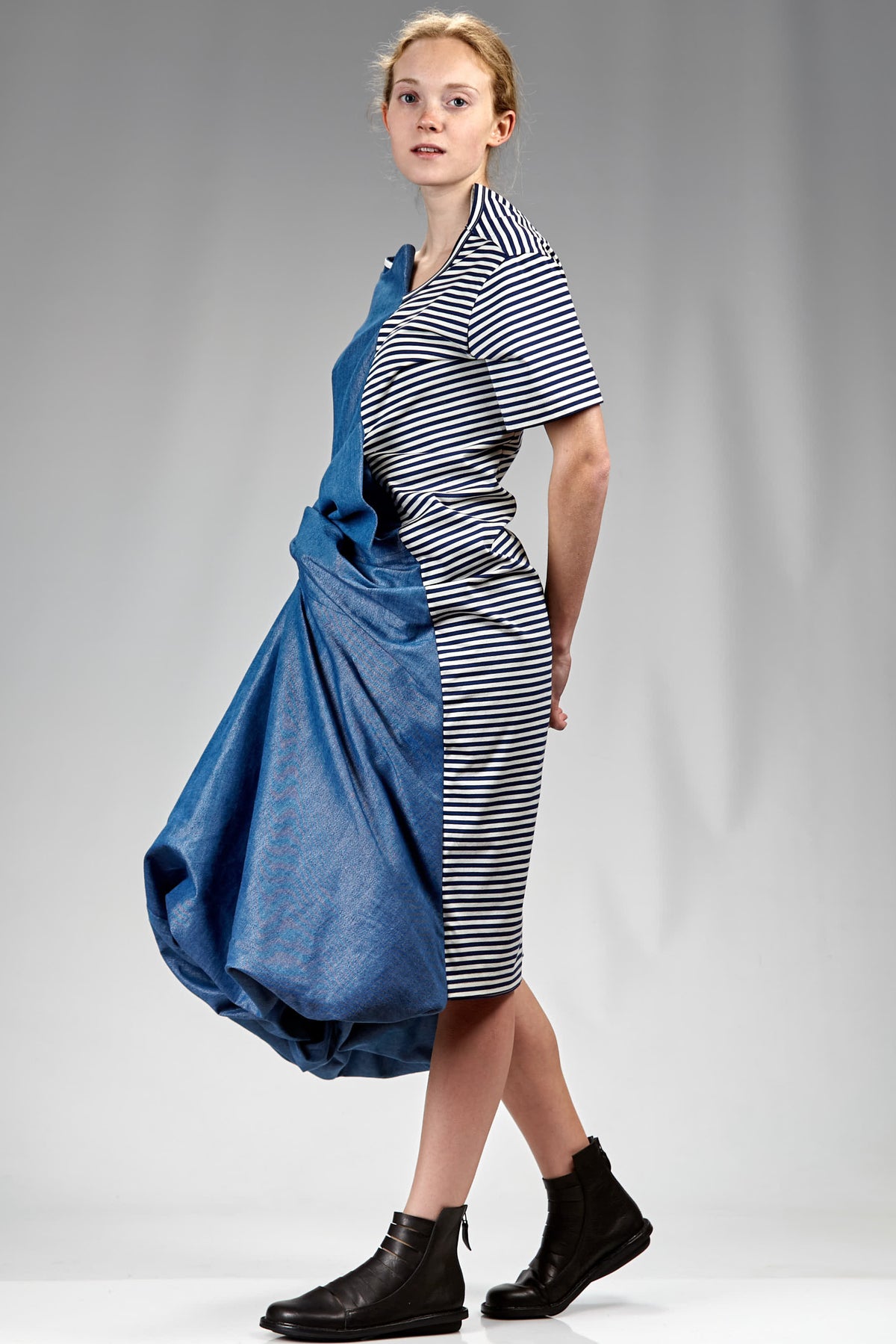 'Sculpture' dress, asymmetric