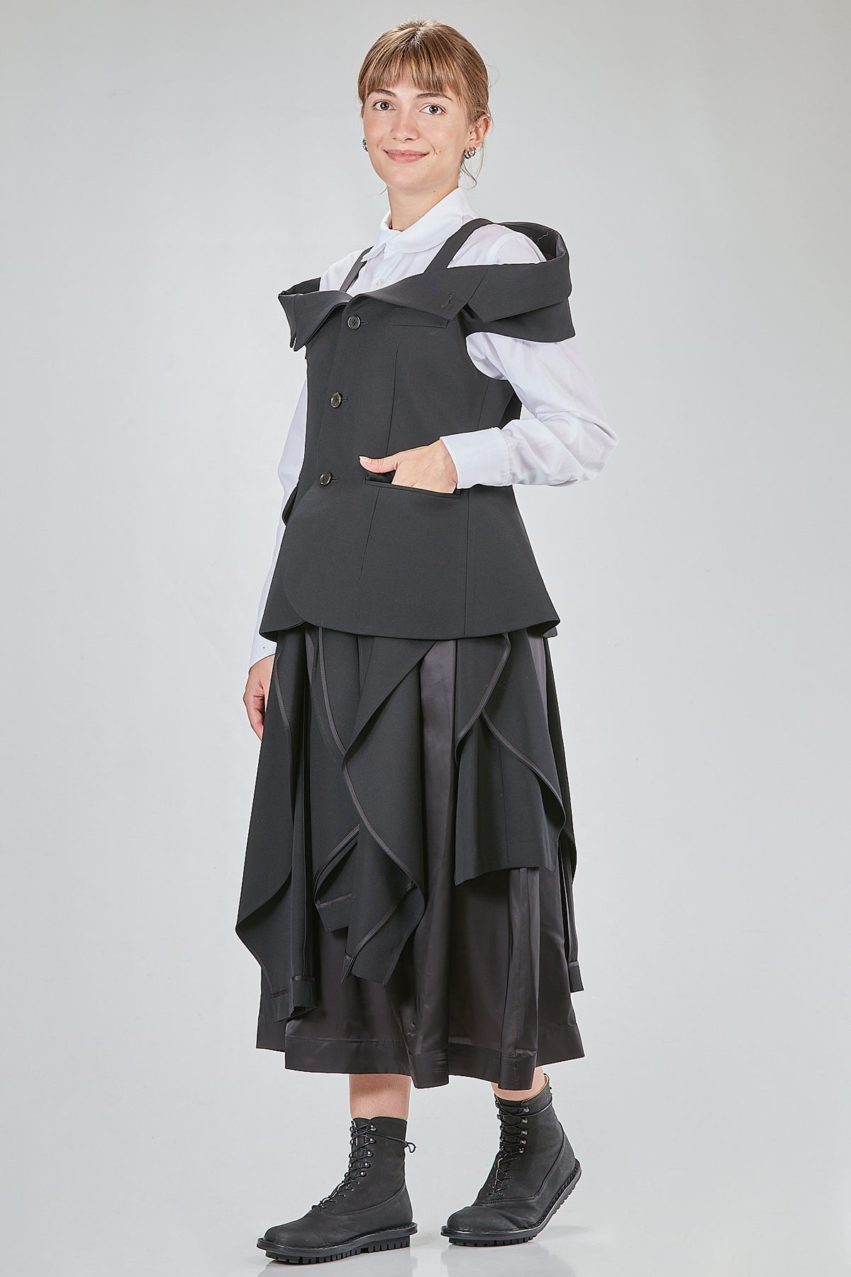 Ivo Milan Radical Fashion - gilet - NOIR KEI NINOMIYA