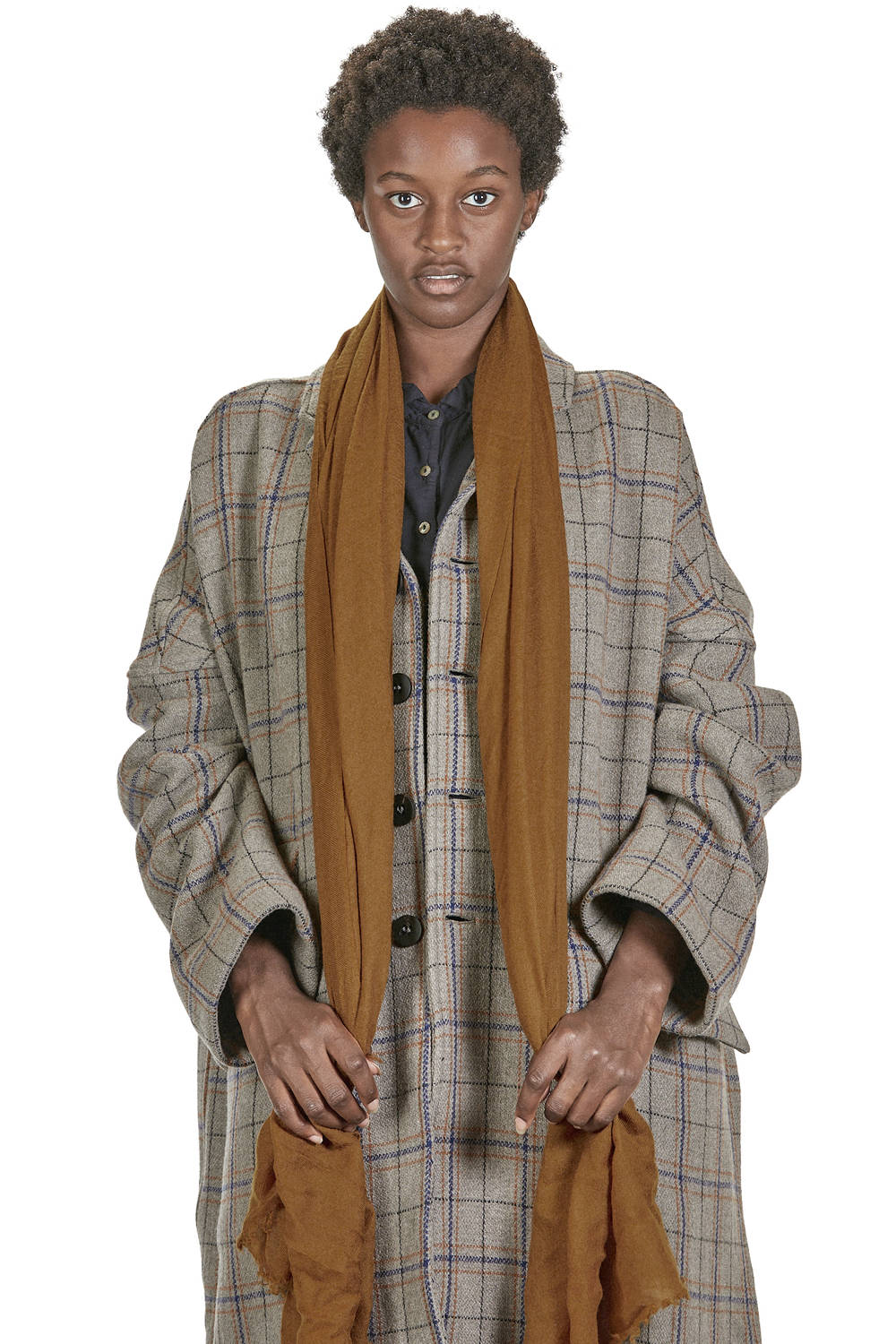 ALBUM DI FAMIGLIA Long And Wide Scarf In Cashmere Gauze Ivo Milan