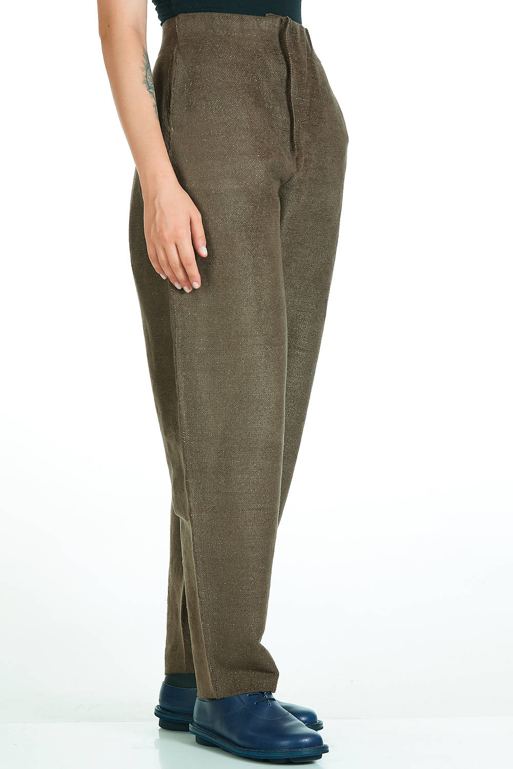 BOBOUTIC - Wide Trousers In Viscose, Linen, Polyamide, Silk And