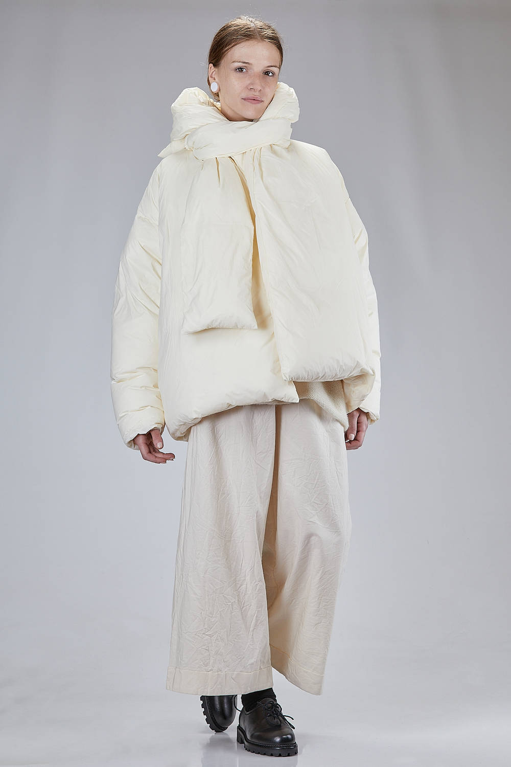 Daniela Gregis hooded belted padded coat - Red