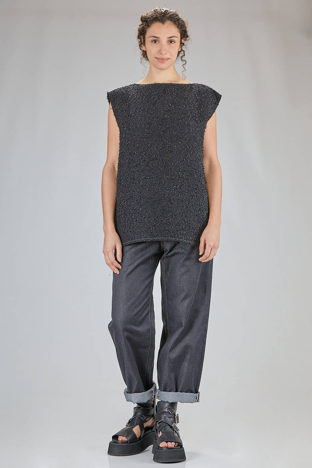 JUNYA WATANABE - Jeans In Dark Polyester Denim :: Ivo Milan