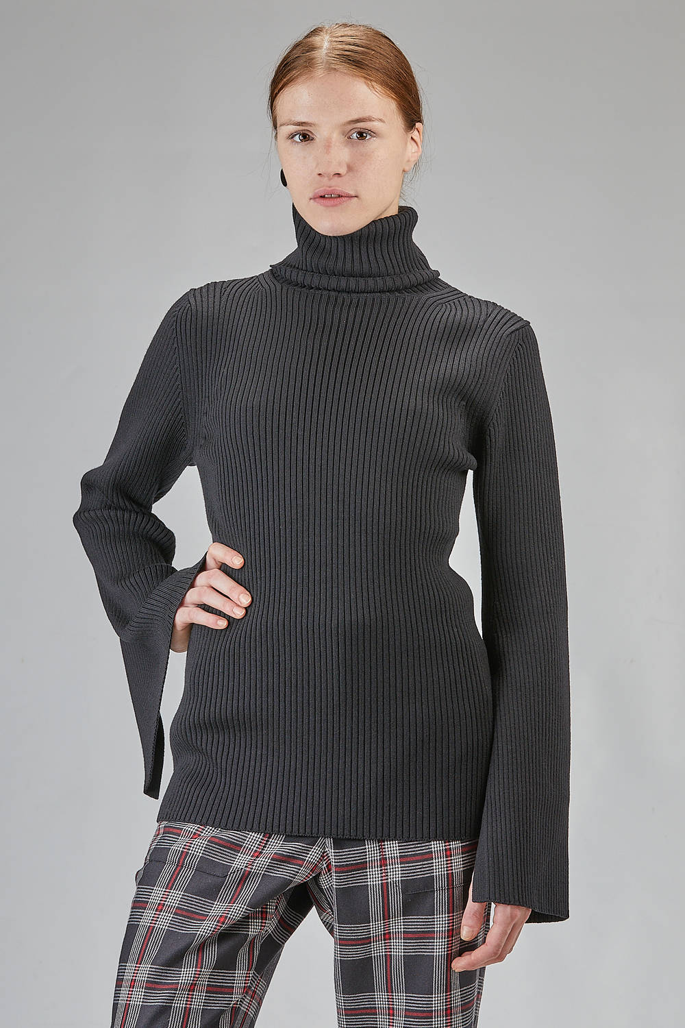 NERVURE　ITALY　ウール　毛　カシミヤ　M JUNYA WATANABE - Turtleneck Sweater In Ribbed Wool, Nylon