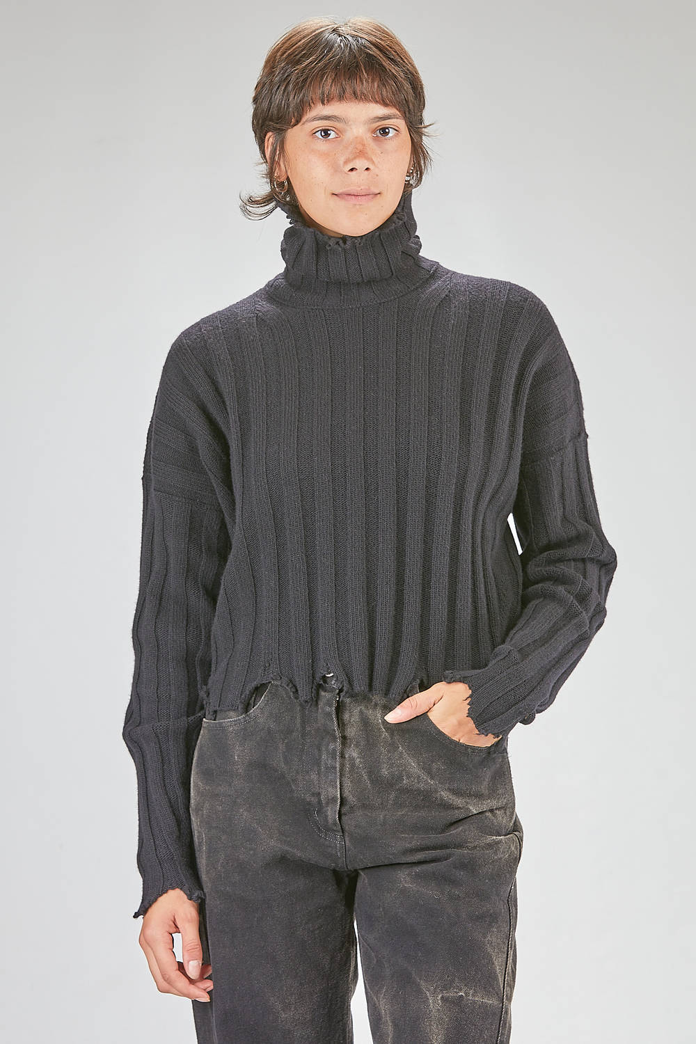 新品 イタリア製 ISABEL BENENATO リネン ニット カットソー L 新品 イタリア製 ISABEL BENENATO リネン ニット カットソー L