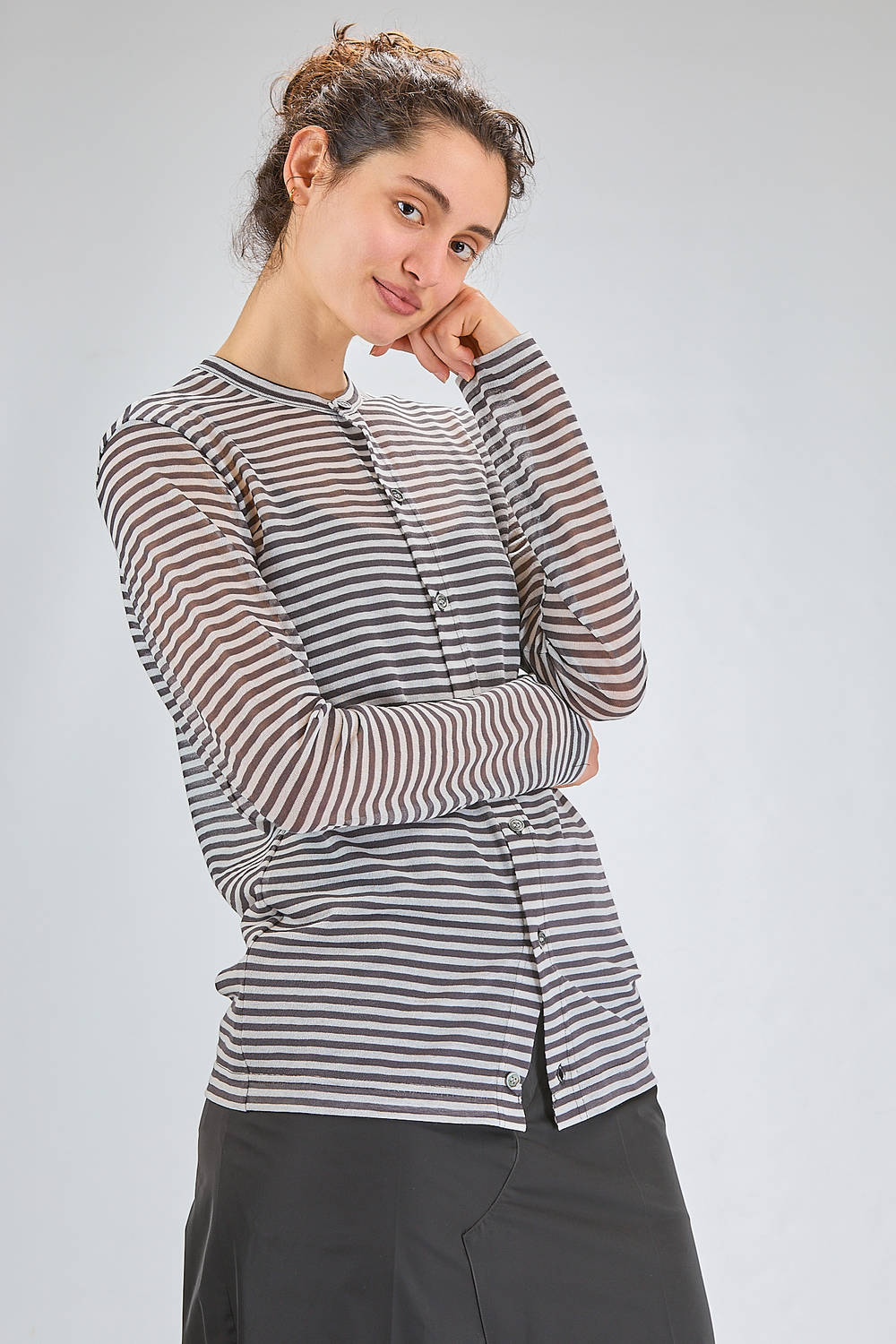 JUNYA WATANABE - Hip Length Cardigan, Regular Fit, Of Cotton And