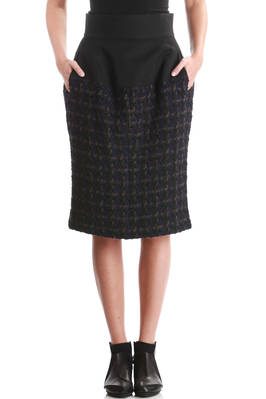 amphora skirt united hip and wool check below - LIMI FEU 