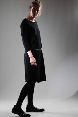 open collar asymmetric knit cashmere dress - OYUNA 