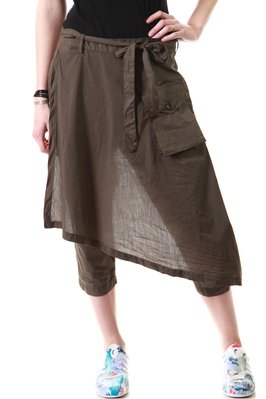 front panel cropped trousers -  