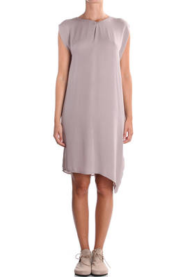 silk crepe wide tunic - OYUNA 