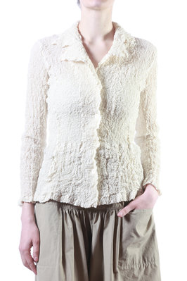 cauliflower crinkled effect jacket - CAULIFLOWER Issey Miyake 