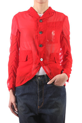 wrinkled seams sheer jacket - COMME des GARÇONS - COMME des GARÇONS 