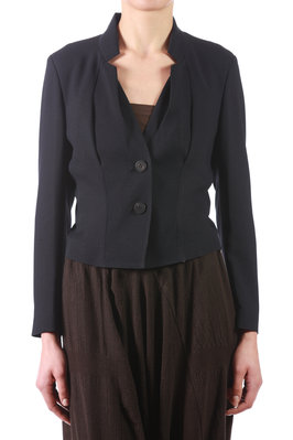 crepe cropped jacket - ISSEY MIYAKE 
