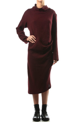 side draped detail dress - SHU MORIYAMA 