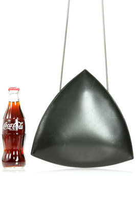 leather triangular shape clutch - JAANA PARKKILA 