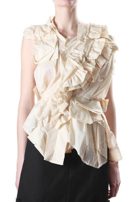abstract shirt in origami-like crushed layers - COMME DES GARÇONS 