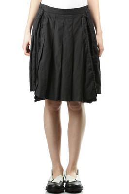 box pleat insets with fringed edges pleated skirt - COMME DES GARÇONS 