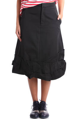 folded hem band A line skirt - COMME DES GARÇONS 
