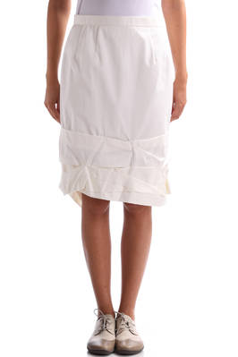 folded hem band pencil skirt - COMME DES GARÇONS 